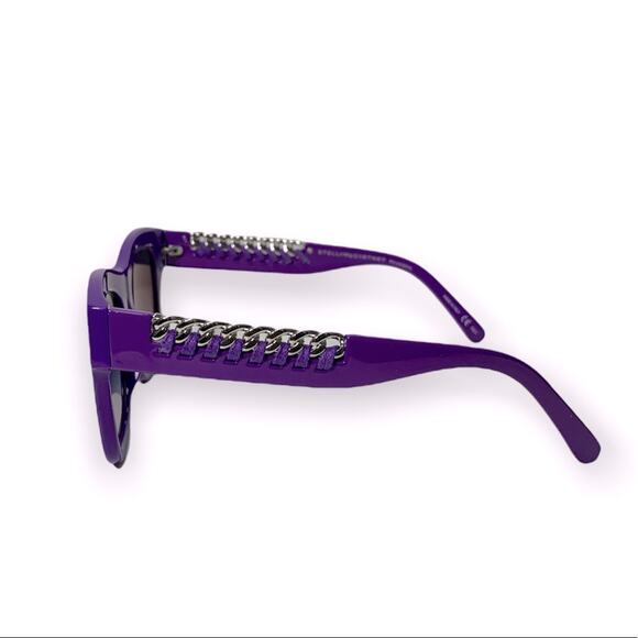 Stella Mccartney Falabella Purple and Silver Sunglasses main image 6